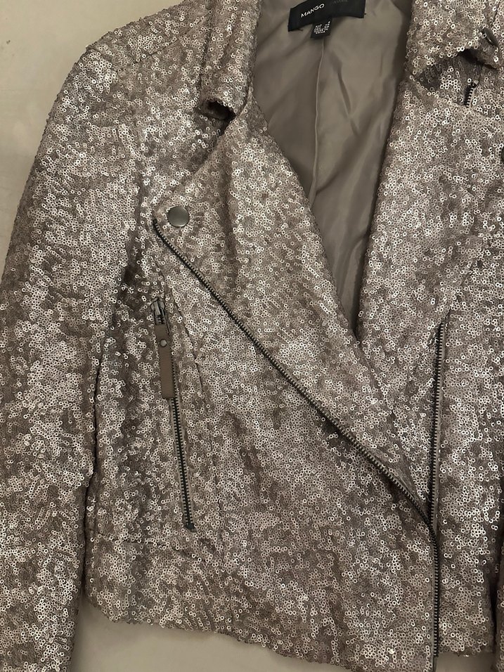 Mango Payetli Ceket - Görsel 4