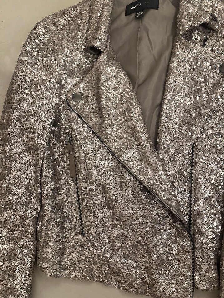 Mango Payetli Ceket - Görsel 5