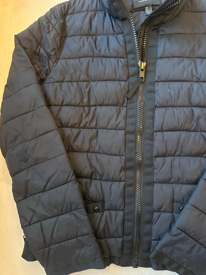 Fermuarlı Siyah Kadın Mango Mont - Görsel 2