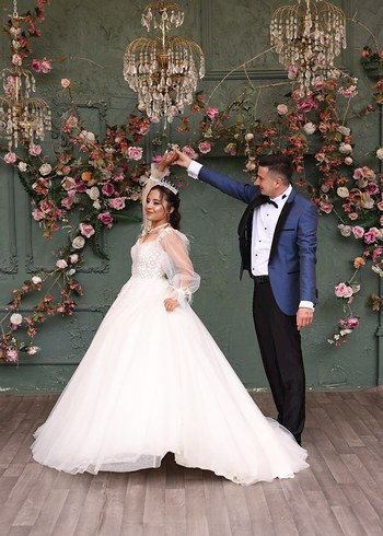 Gelinlik yeni model Helen gelinlik bedeni arkadan ayarlanabilir