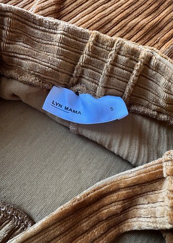 Lyn Mama Kadife Hamile Elbisesi - Görsel 3