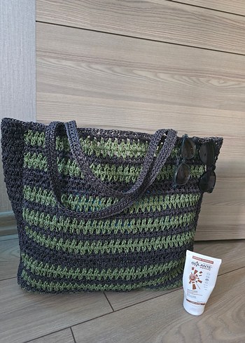 el örgüsü plaj çantası - Görsel 6