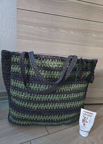 el örgüsü plaj çantası - Görsel 4