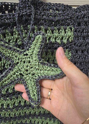 el örgüsü plaj çantası - Görsel 2