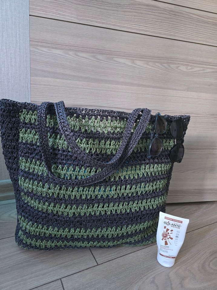 el örgüsü plaj çantası - Görsel 5