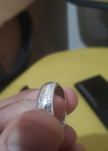 RODYUM KAPLAMALI GÜMÜŞ YÜZÜK. İSVEÇ KRALİYET MÜCEVHER FABRİKASI - Görsel 2