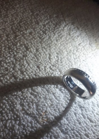 RODYUM KAPLAMALI GÜMÜŞ YÜZÜK. İSVEÇ KRALİYET MÜCEVHER FABRİKASI - Görsel 4