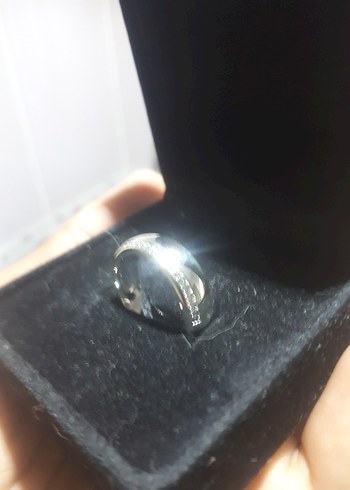 RODYUM KAPLAMALI GÜMÜŞ YÜZÜK. İSVEÇ KRALİYET MÜCEVHER FABRİKASI - Görsel 3