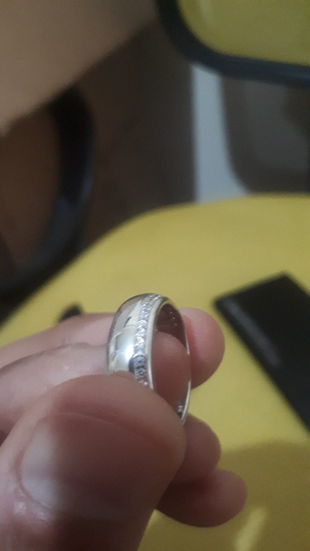 RODYUM KAPLAMALI GÜMÜŞ YÜZÜK. İSVEÇ KRALİYET MÜCEVHER FABRİKASI - Görsel 2