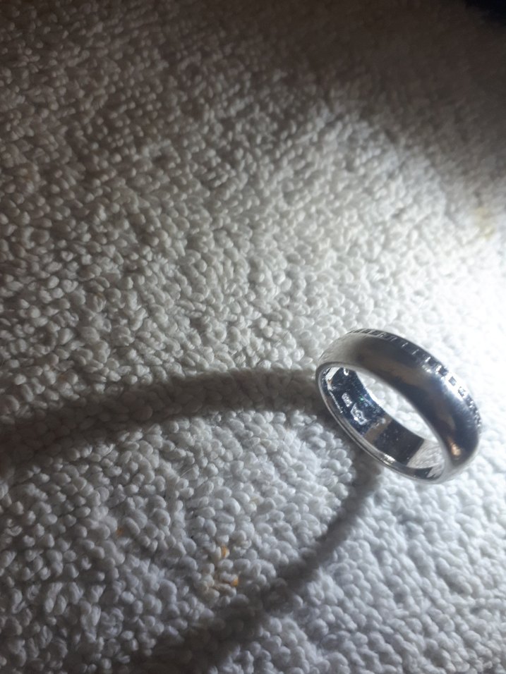 RODYUM KAPLAMALI GÜMÜŞ YÜZÜK. İSVEÇ KRALİYET MÜCEVHER FABRİKASI - Görsel 4