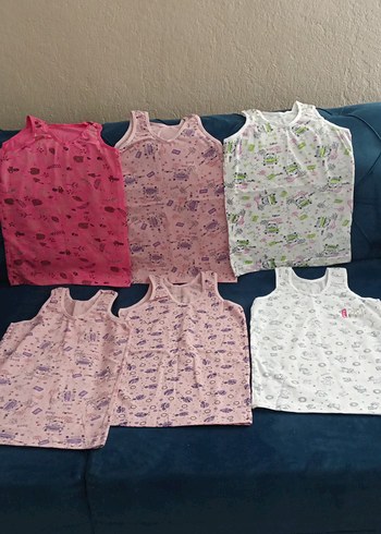 Baskılı Pastel Pembe Çocuk Atletleri