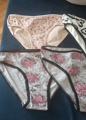 Baskılı Beyaz Kadın Midi Külot - Görsel 2