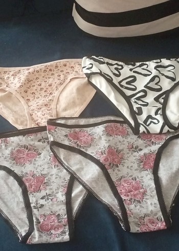 Baskılı Beyaz Kadın Midi Külot - Görsel 4