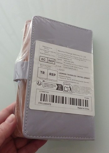 Mor Deri Fermuarlı Kadın Cüzdanı - Görsel 2