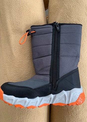 31 Beden Cool Molina Gri Erkek Çocuk Kar Botu Velcro Bağlı