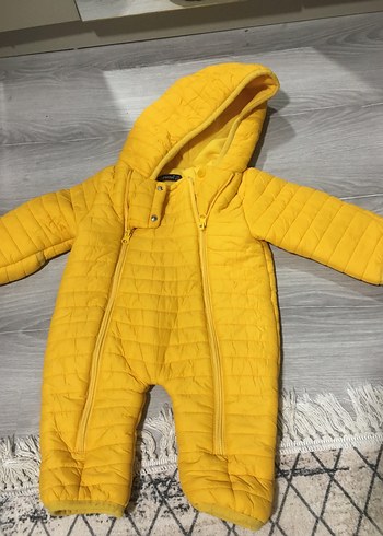 Sarı Fermuarlı Bebek Tulum - Görsel 4