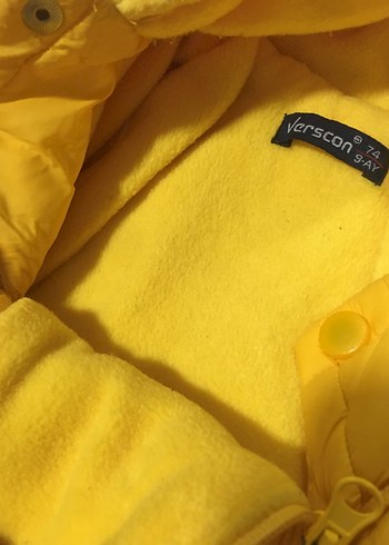 Sarı Fermuarlı Bebek Tulum - Görsel 3