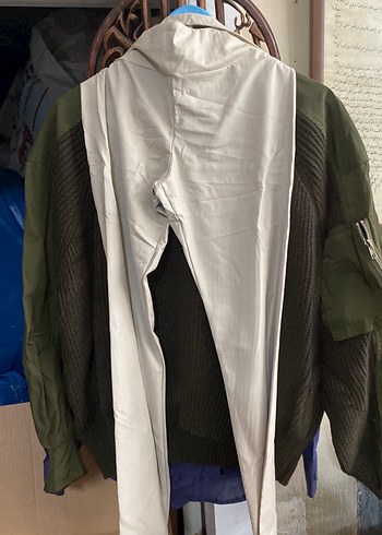 s Beden Kadın Kahverengi Örgü Triko Sweatshirt