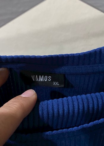 Mavi Kadın Midi Triko Elbise - Görsel 2