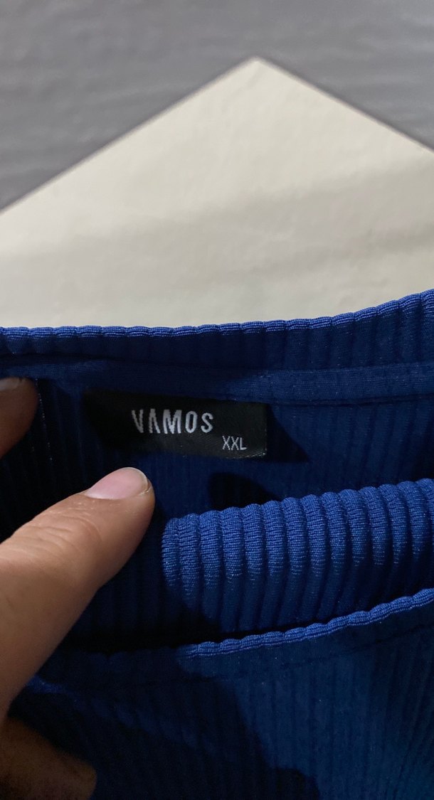 Mavi Kadın Midi Triko Elbise - Görsel 2