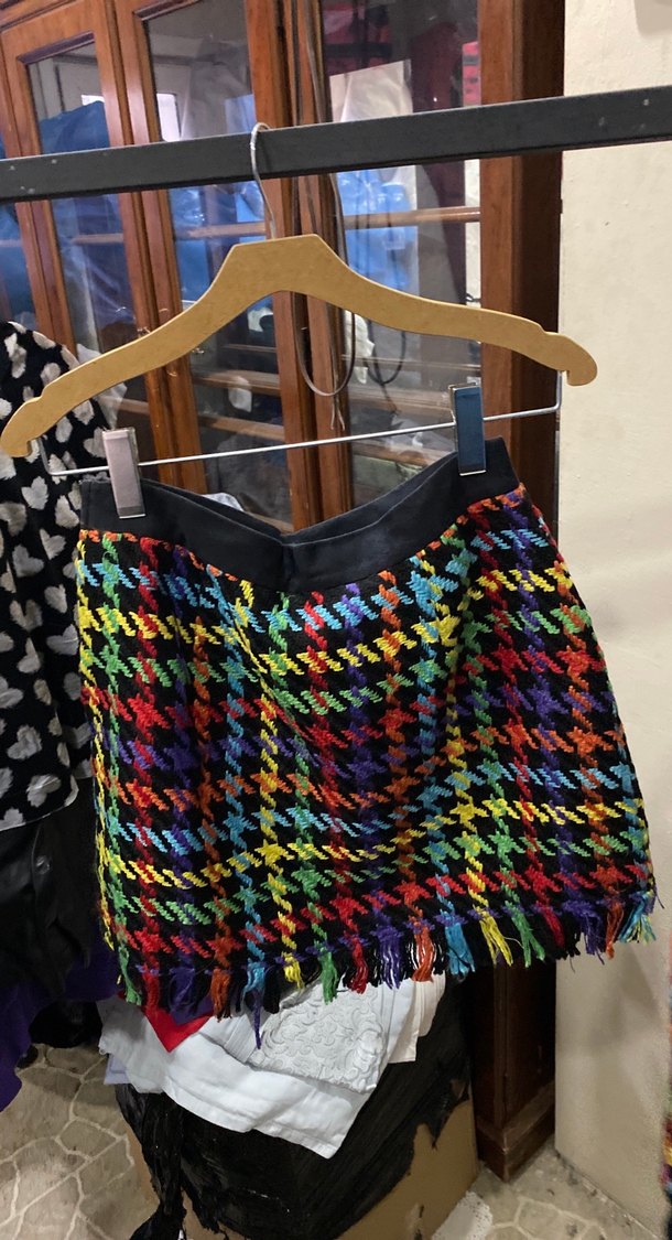 Renkli Örgü Kadın Ceket, Midi Boy, Gevşek Kesim - Görsel 3