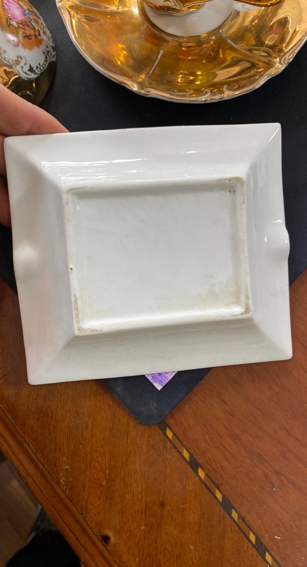 Pastel Renkli Vintage Porselen Kül Tablası - Görsel 2