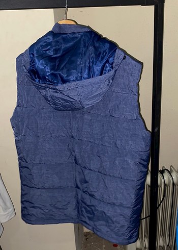 Düğmeli Mavi Erkek Yelek - Görsel 3