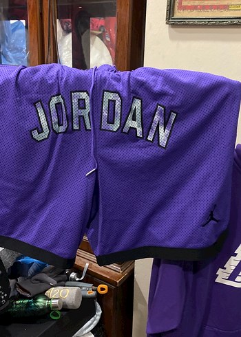 Mor Los Angeles Lakers Kapüşonlu Sweatshirt - Görsel 2