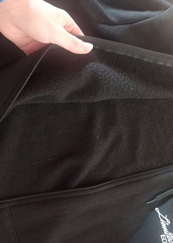 Siyah Kapüşonlu Fermuarlı Erkek Sweatshirt - Görsel 4