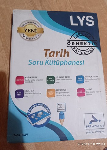 LYS Tarih Soru Kütüphanesi Kitabı - Görsel 2