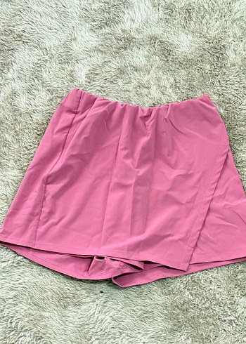 Pembe Yüksek Bel Mayo Şortu