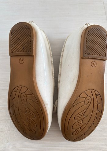 Beyaz Kız Çocuk Babet Ayakkabı - Görsel 4