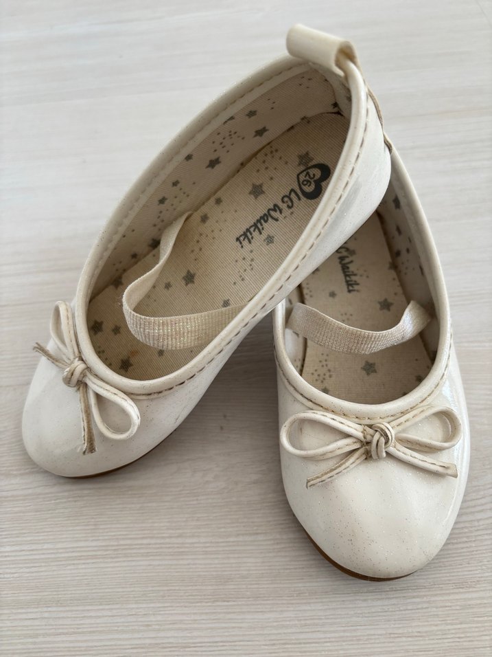 Beyaz Kız Çocuk Babet Ayakkabı - Görsel 2