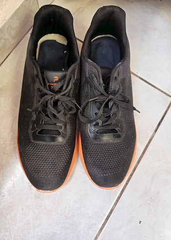 Turuncu Detaylı Siyah Erkek Koşu Ayakkabısı - Görsel 5