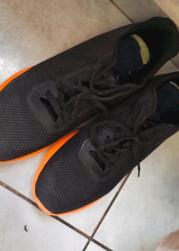 Turuncu Detaylı Siyah Erkek Koşu Ayakkabısı - Görsel 6