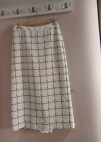 kare Ekoseli Midi KrepEtek - Görsel 5