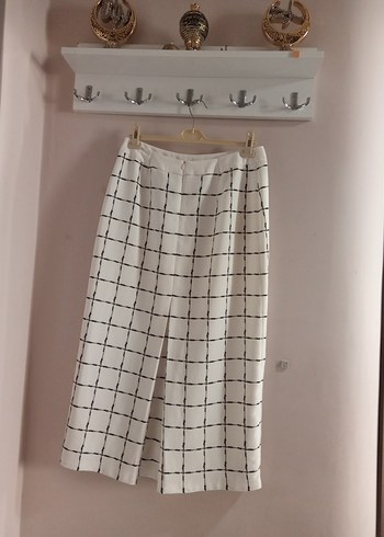 kare Ekoseli Midi KrepEtek - Görsel 6