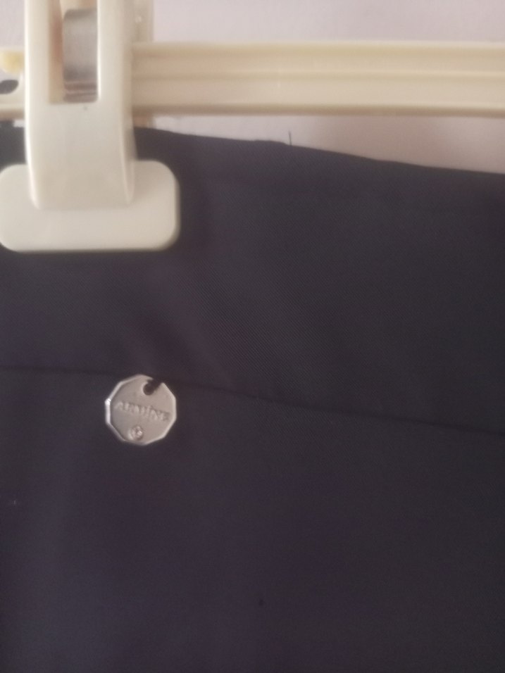 Siyah Drapeli Uzun  balik model Kadın Etek - Görsel 5