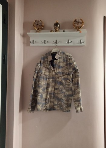 Bej Kamuflaj Desenli Erkek Ceket - Görsel 2