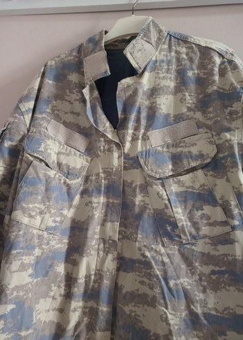 Bej Kamuflaj Desenli Erkek Ceket - Görsel 4