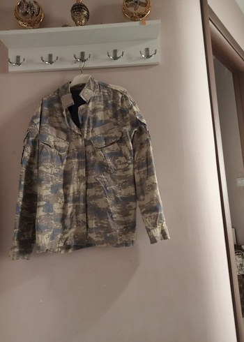 Bej Kamuflaj Desenli Erkek Ceket - Görsel 3