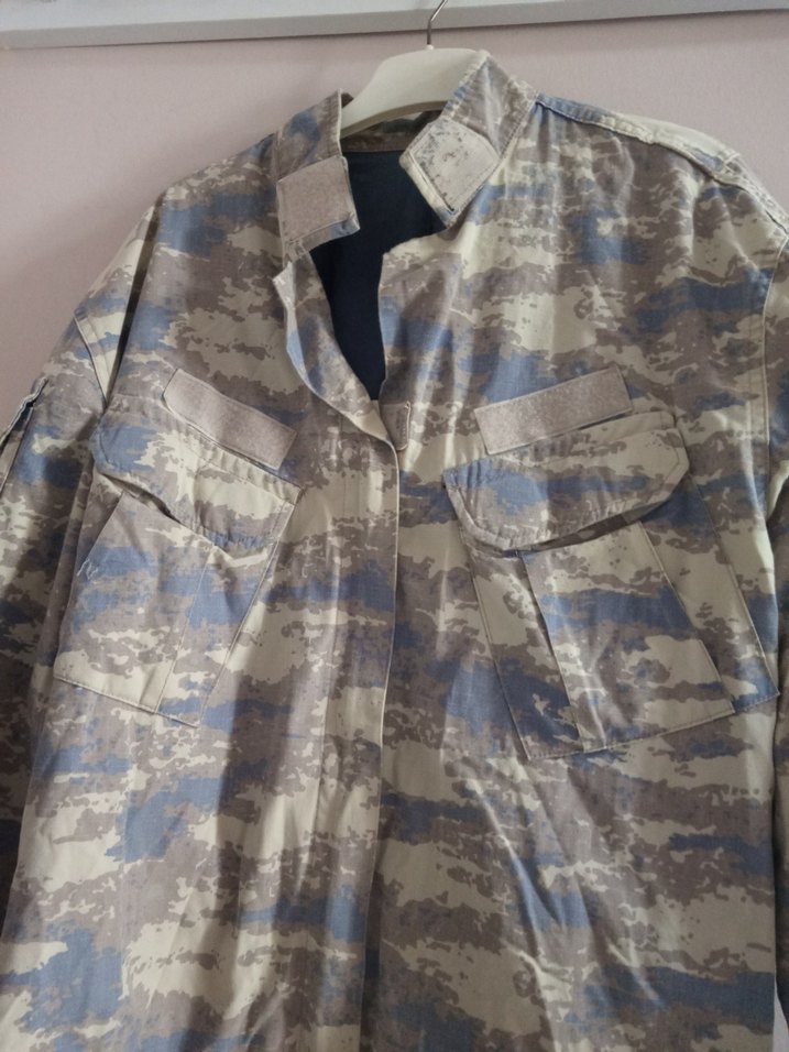 Bej Kamuflaj Desenli Erkek Ceket - Görsel 4