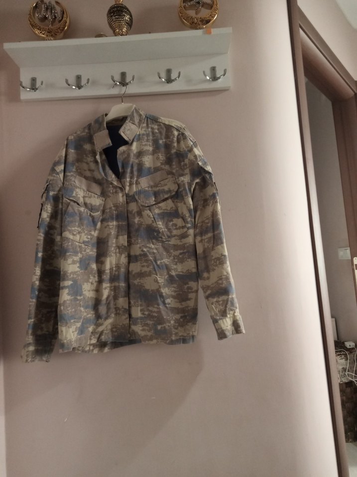 Bej Kamuflaj Desenli Erkek Ceket - Görsel 3