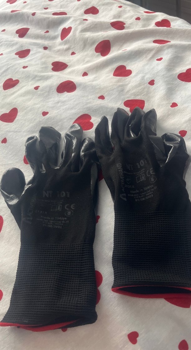 Siyah Gotik bayan Eldiven - Görsel 2