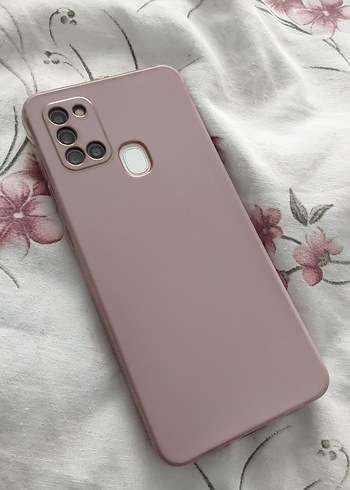 Düğmeli Bej Pastel Telefon Kılıfı A217 F uygun - Görsel 3