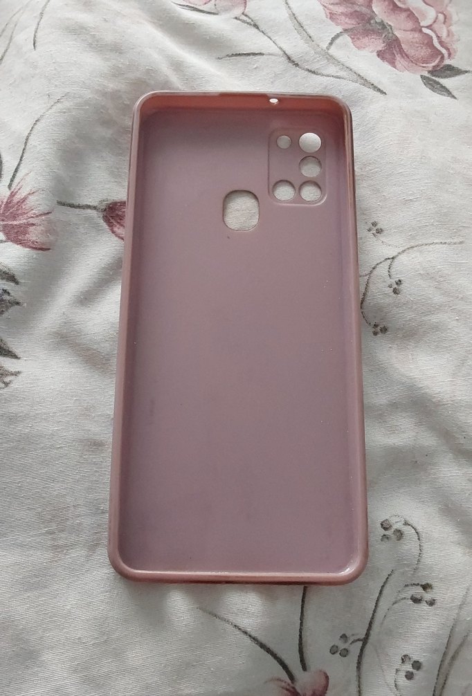 Düğmeli Bej Pastel Telefon Kılıfı A217 F uygun - Görsel 2