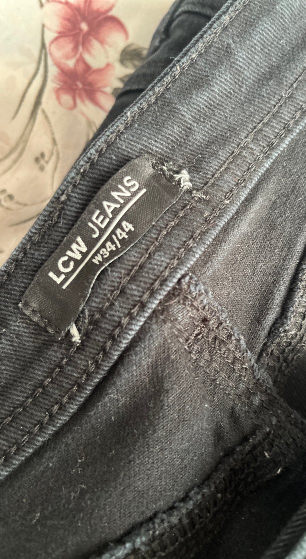 Gri Düğmeli Midi Kot Pantolon - Görsel 2