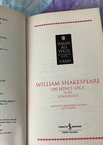 Beden William Shakespeare - On İkinci Gece