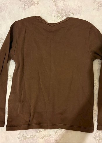 Kahverengi Uzun Kollu Kız Benetton - Görsel 3