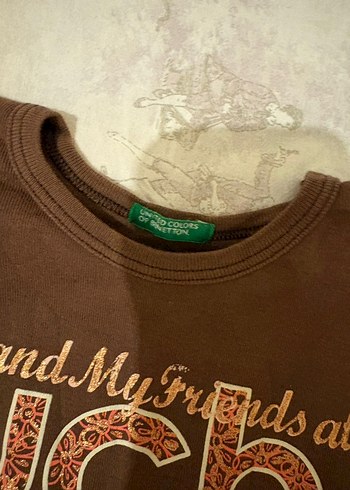 Kahverengi Uzun Kollu Kız Benetton - Görsel 2